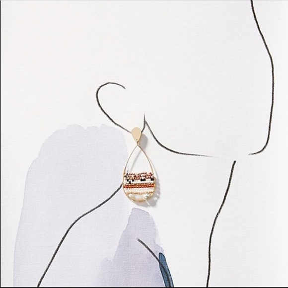 New! Anthro Julien Hoop Earrings - Picture 2 of 6